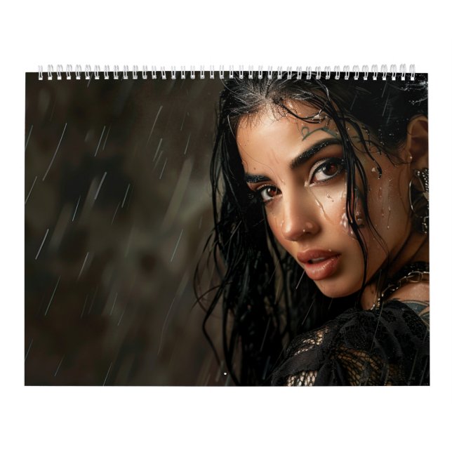 Calendário Calendrier Femme Pluie (Capa)