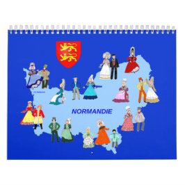 Calendário Calendrier, folklore de Normandie, France