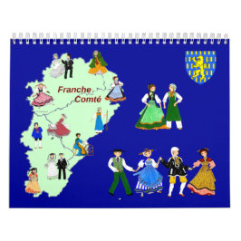 Calendário Calendrier Franche-Comté, France