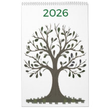 🌿Calendrier mural saisonnier - Changez l'année