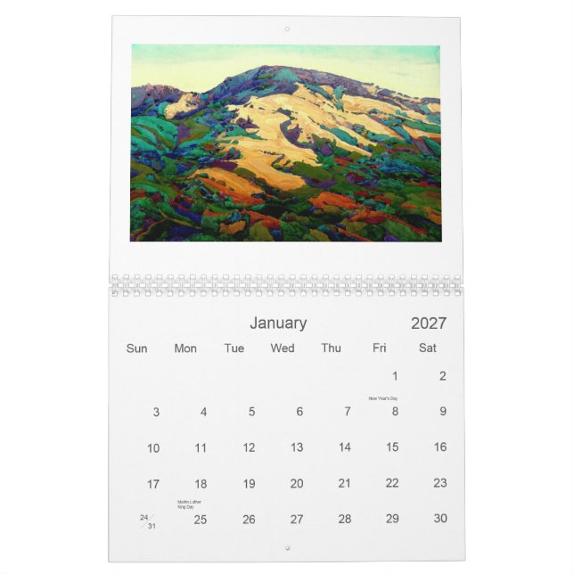 Calendário Califórnia ajardina 2012 (Jan 2027)
