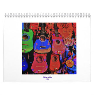 Calendário Califórnia na cor