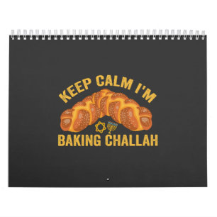 Calendário Calma, estou cozinhando Challah Engraçado Hanukkah