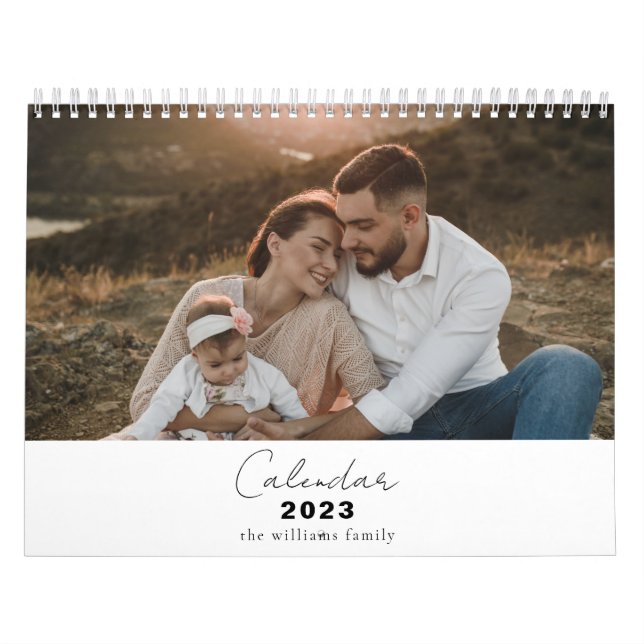Calendário Câmara para Memórias da Família Multifoto Minimali (Capa)