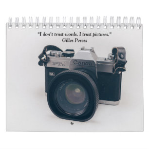 Calendário Câmera Vintage Fotografia