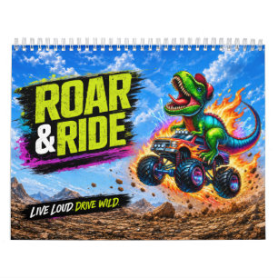 Calendário Caminhão Monstro & Tiranossauro Rex