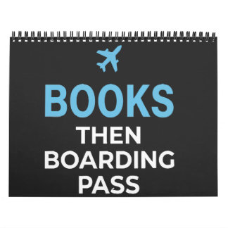 Calendário Camisola de Books Then Boarding Pass – Amante de L