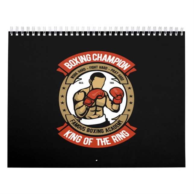 Calendário campeão de boxe rei do anel (Capa)