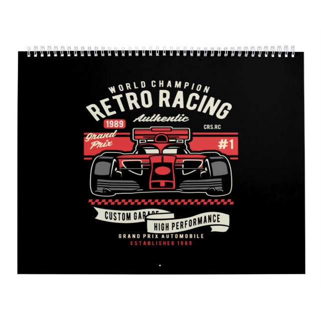Calendário campeão mundial de retro (Capa)