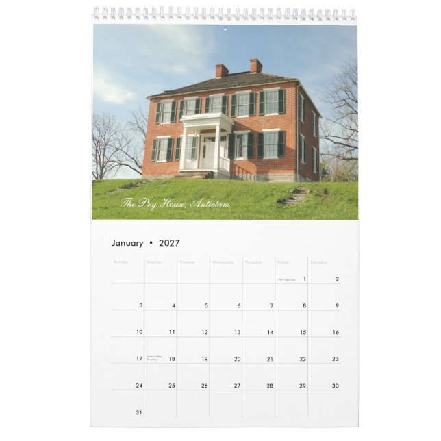 Calendário Campos de batalha 2012 da guerra civil (Jan 2027)