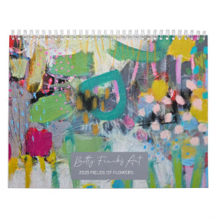 Calendário Campos de Flores 2025 por Betty Franks