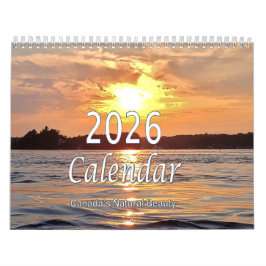 Calendário Canada's Natural Beaty 2026 Calendar