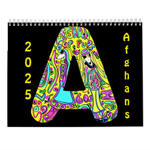 Calendário Cão Afegão    
