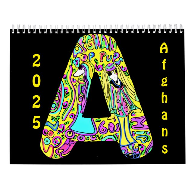 Calendário Cão Afegão     (Verso)