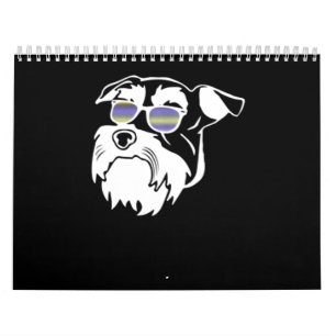 Calendário Cão Engraçado Schnauzer