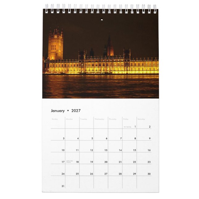 Calendário Capitais européias - 2012 (Jan 2027)