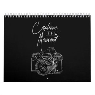 Calendário Capturar Fotógrafo de Câmera Momento