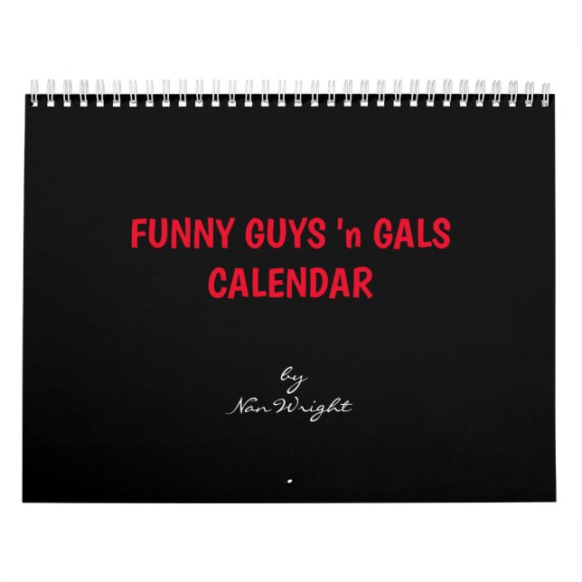 Calendário Caras e Gals engraçadas (Capa)