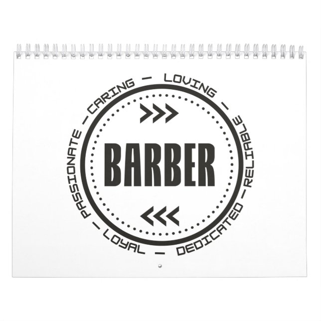 Calendário Cargo de Barber Incrível (Capa)