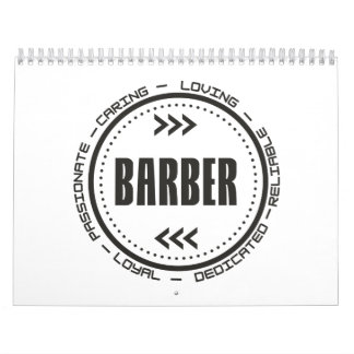 Calendário Cargo de Barber Incrível