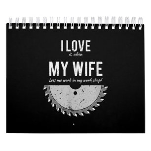 Calendário Carpinteiro Funny Wood trabalhando presente no Nat