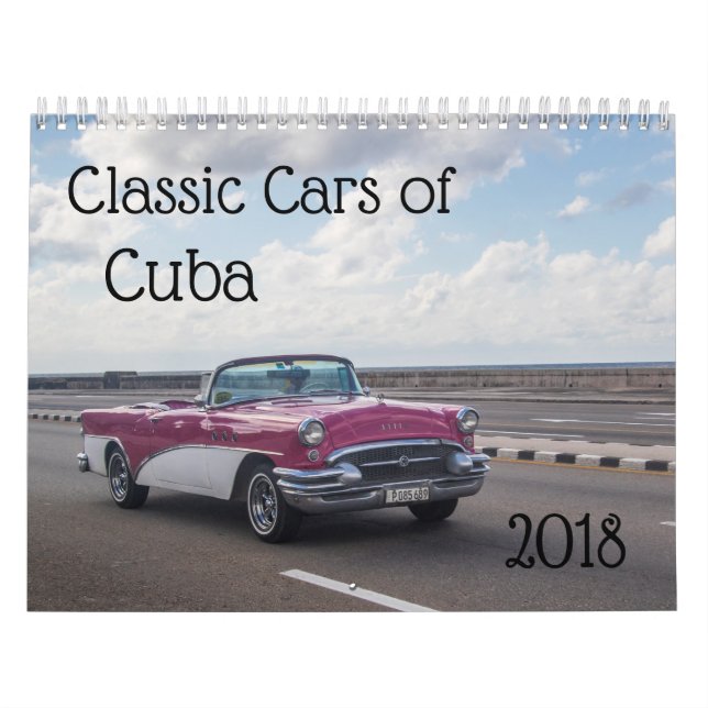 Calendário Carros clássicos de Cuba (Capa)