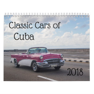 Calendário Carros clássicos de Cuba