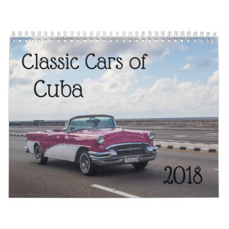 Calendário Carros clássicos de Cuba