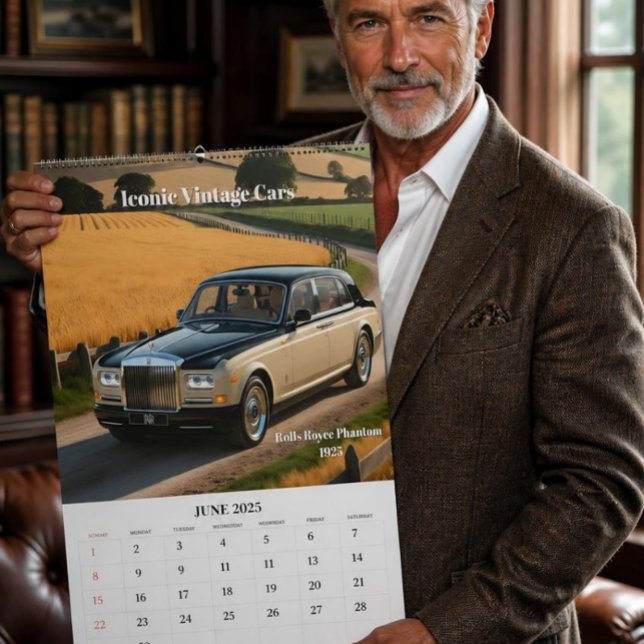 Calendário Carros Clássicos Icônicos (Criador carregado)
