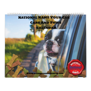 Calendário Carros E Patas