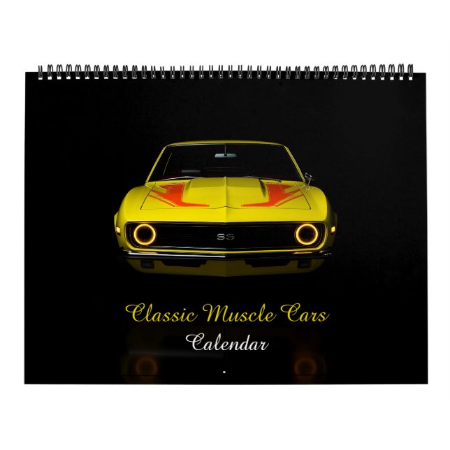 Calendário Carros Musculares Clássicos (Capa)