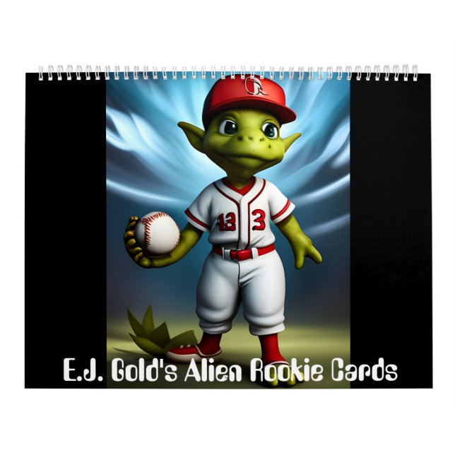 Calendário Cartão de Alienígena da E.J. Gold (Capa)