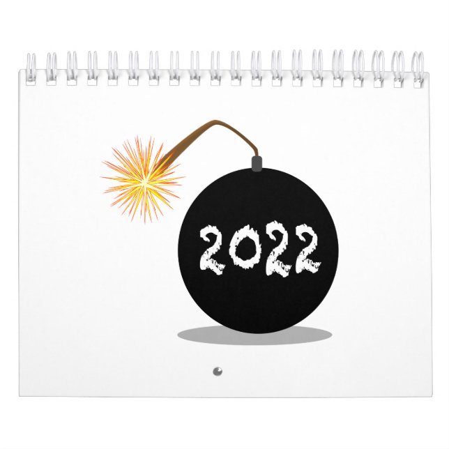 Calendário Cartoon 2022 New Years Bomb (Capa)