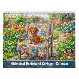 Calendário Casa Caprichosa de Dachshund