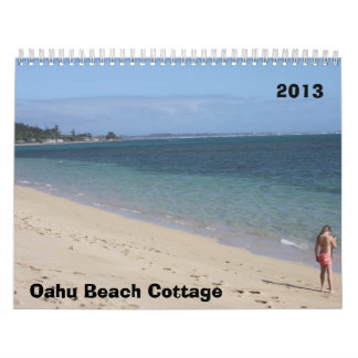 Calendário Casa de campo 2013 da praia de Oahu