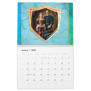 Calendário Casaco de Braços com o seu presente de Foto Mediev