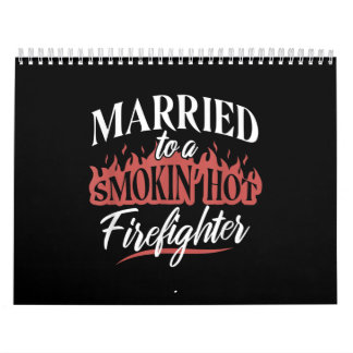 Calendário Casado com um Bombeiro Quente Fumante