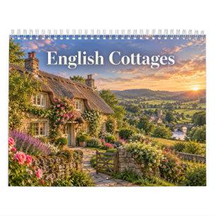 Calendário Casas de Campo Inglesas Estações do Ano