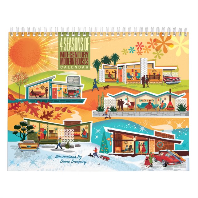 Calendário Casas Modernas do Século médio (Capa)