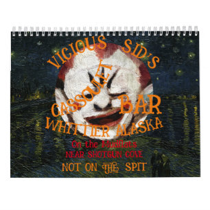 Calendário Cassoulet Cadaver Gin Martini Jesus Messiah Bar VA