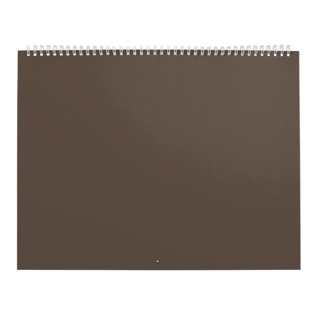 Calendário Castanho #5E4E44, fígado (Capa)