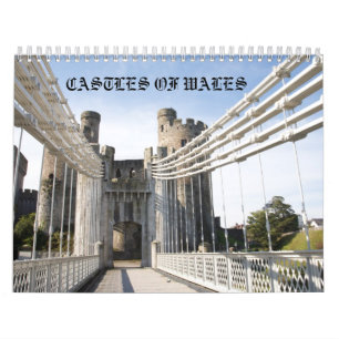 Calendário Castelos de Wales.