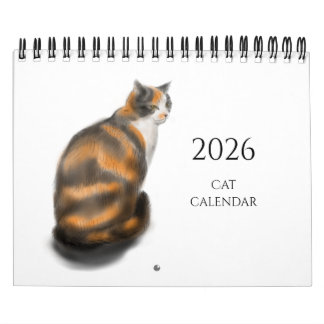 Calendário cat calendar 2026