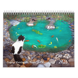 Calendário Cat Life 2026 Calendar