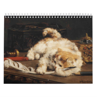 Calendário Cats in Classic Art Calendar