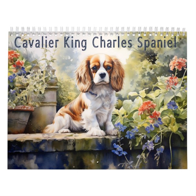Calendário Cavalier King Charles Spaniel Calendar, a qualquer (Capa)