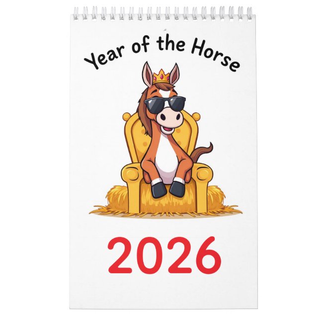 Calendário Cavalo Feliz 2026 (Capa)