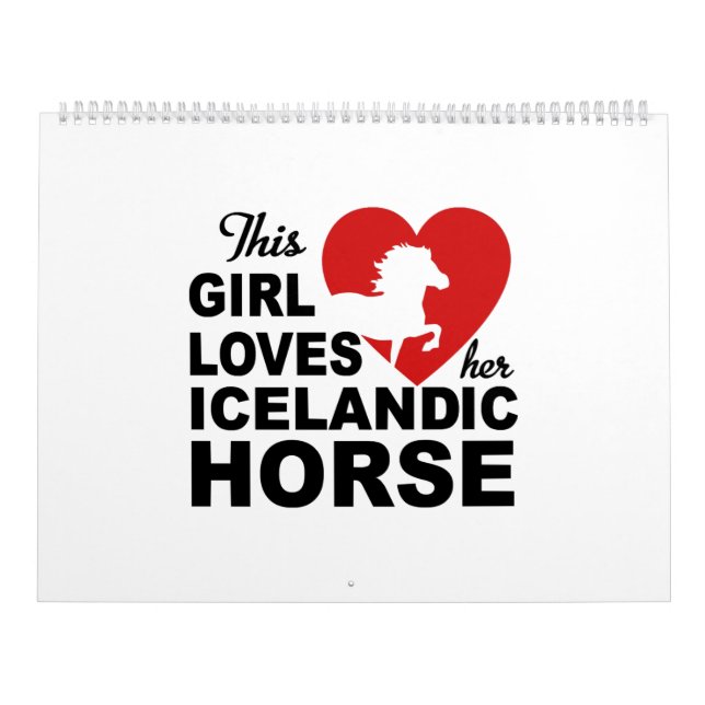 Calendário Cavalo islandês (Capa)