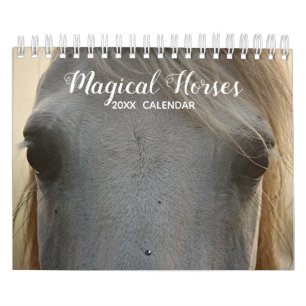 Calendário Cavalo mágico personalizado 20XX