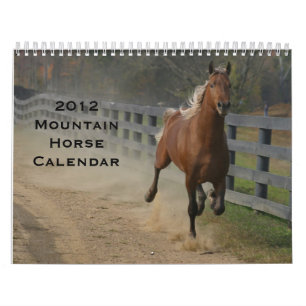 Calendário Cavalos 2012 da montanha
